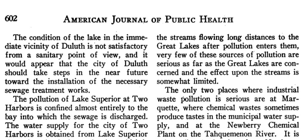 American Journal of Public Health, 1927.