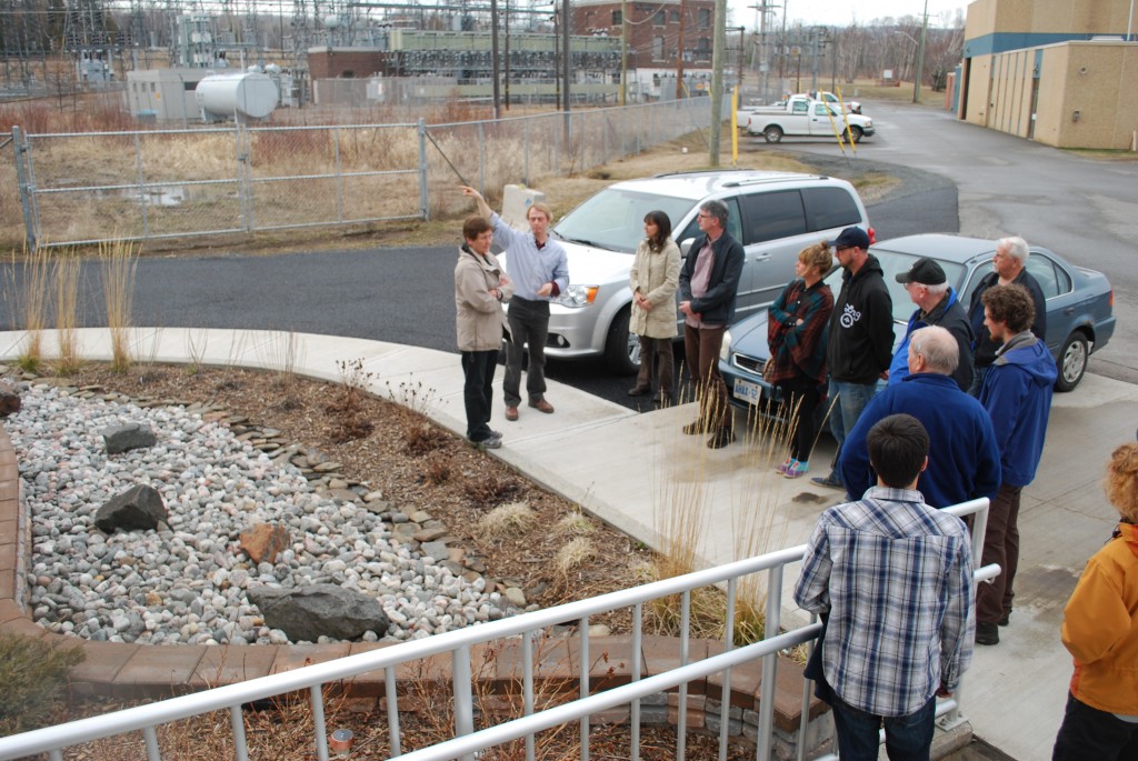 PAC Members at the Bare Point Water Intake Plant Rain Garden