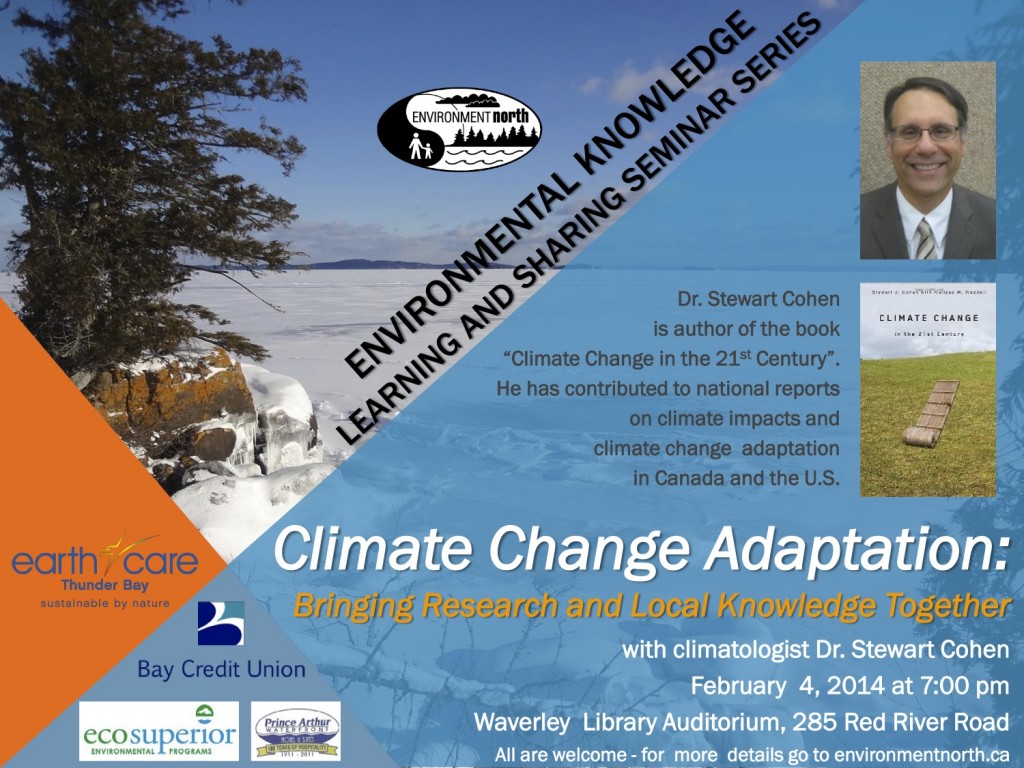 Climate Adaptation Seminar- Dr. Stewart Cohen