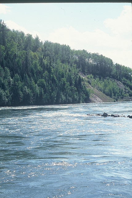 Nipigon River near the Nipigon River Highway Bridge.